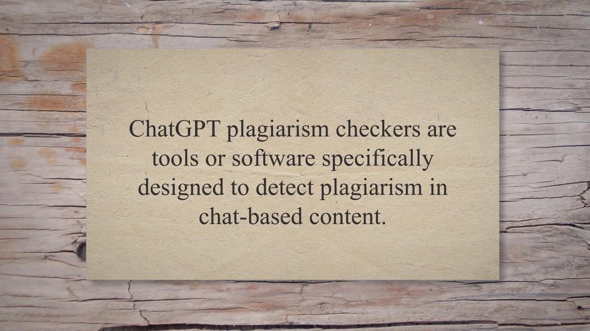 Chat gpt plagiarism checker
